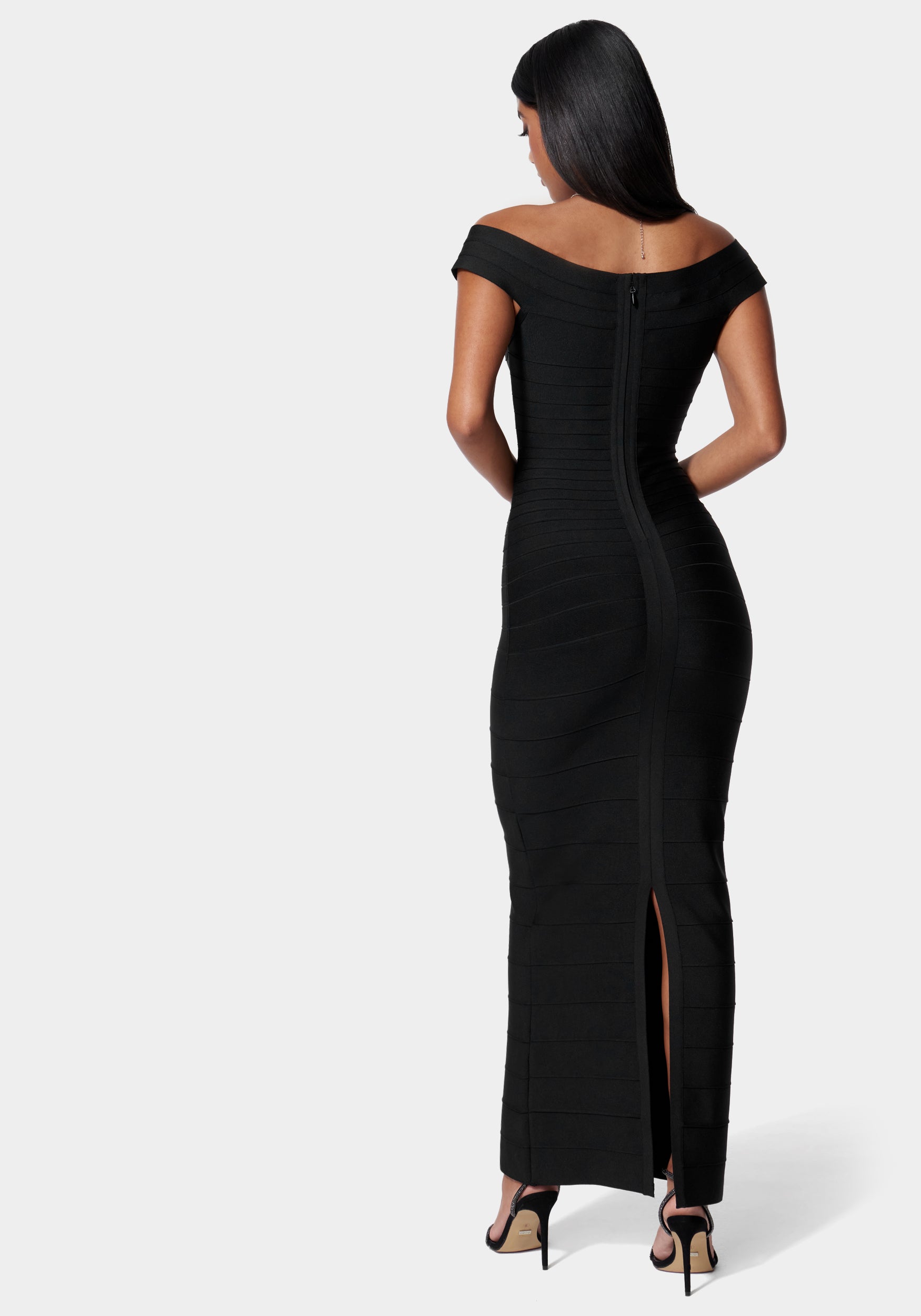 Luxe Bandage Off Shoulder Gown