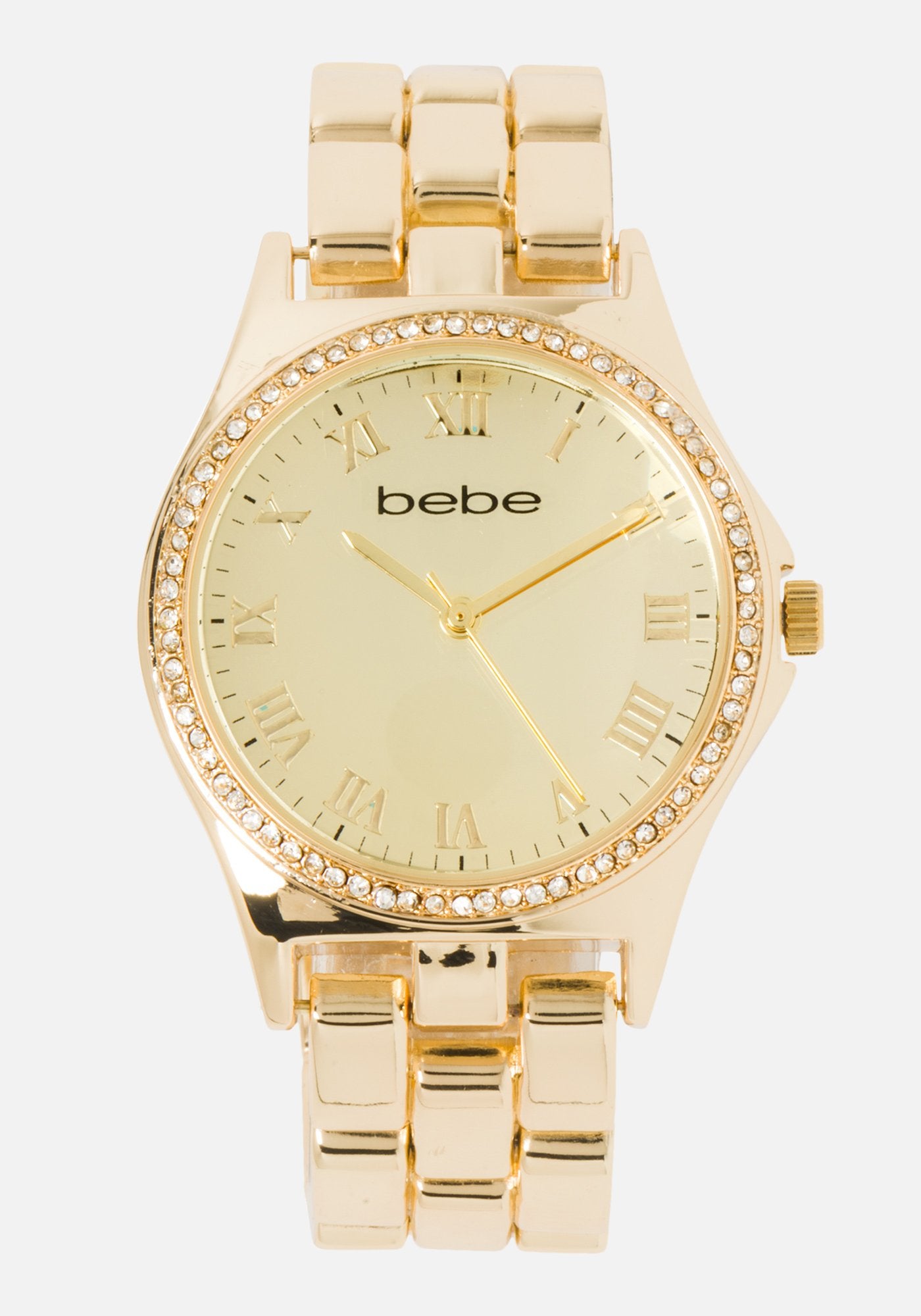 Bebe Embossed Crystal Watch