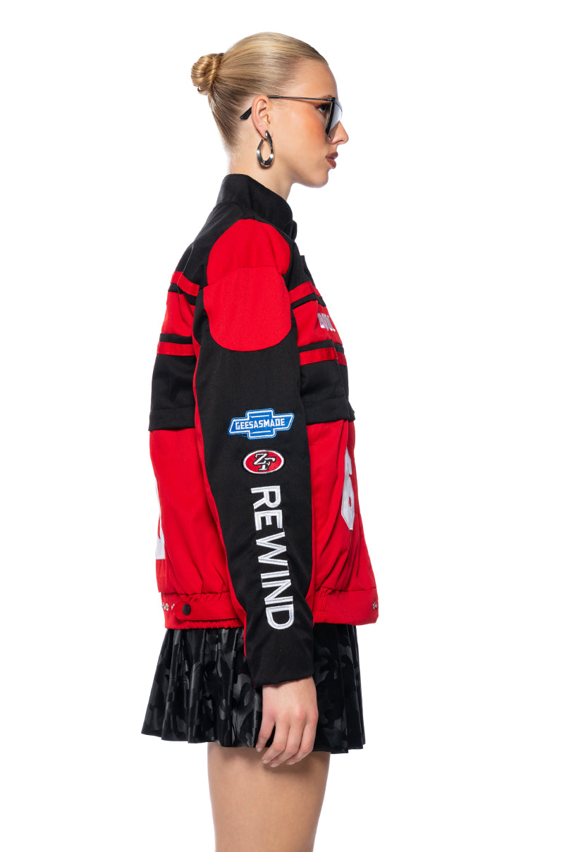 ZOOM ZOOM TWO IN ONE BOMBER SKIRT SET