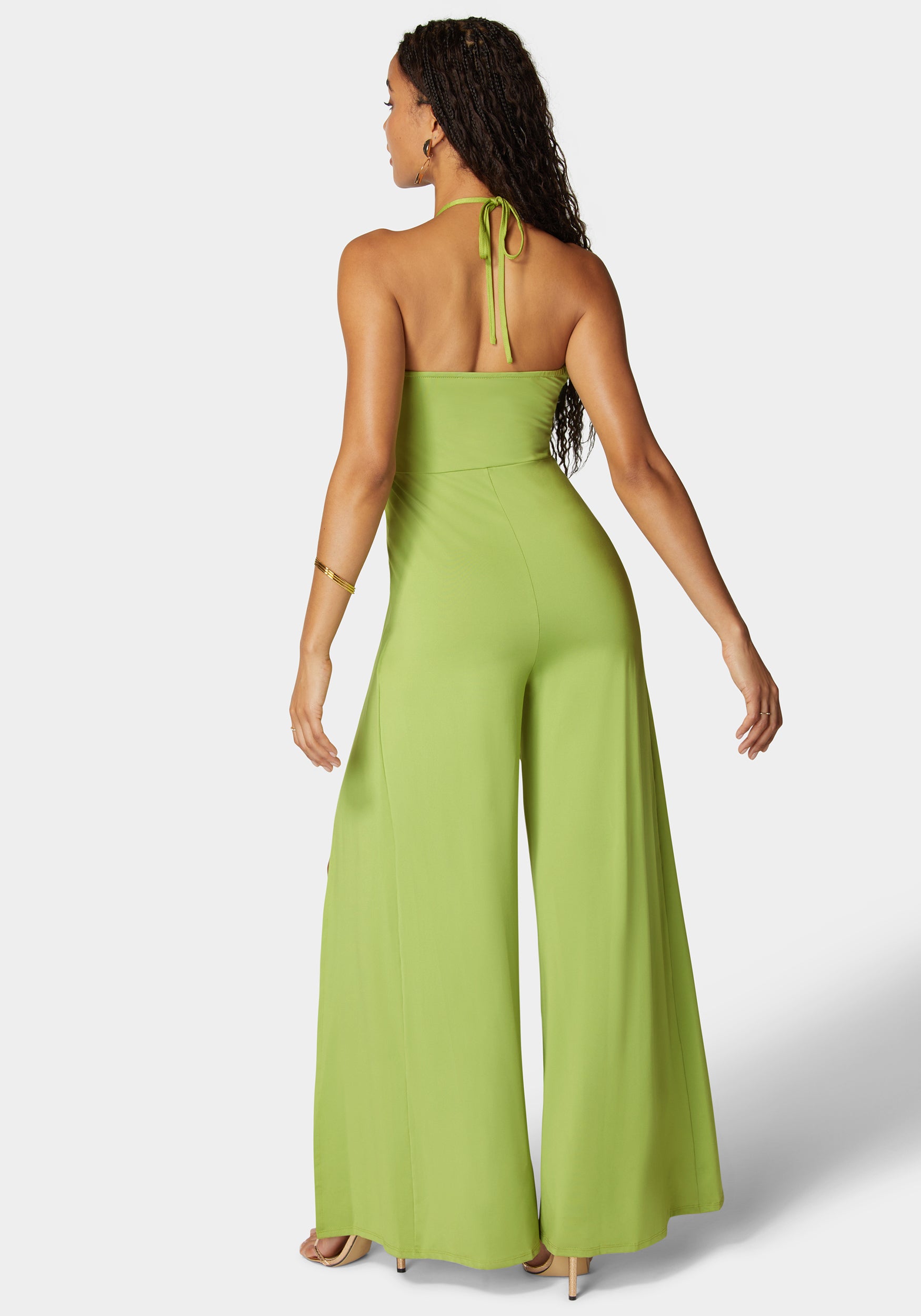 Strappy Slit Leg Jumpsuit