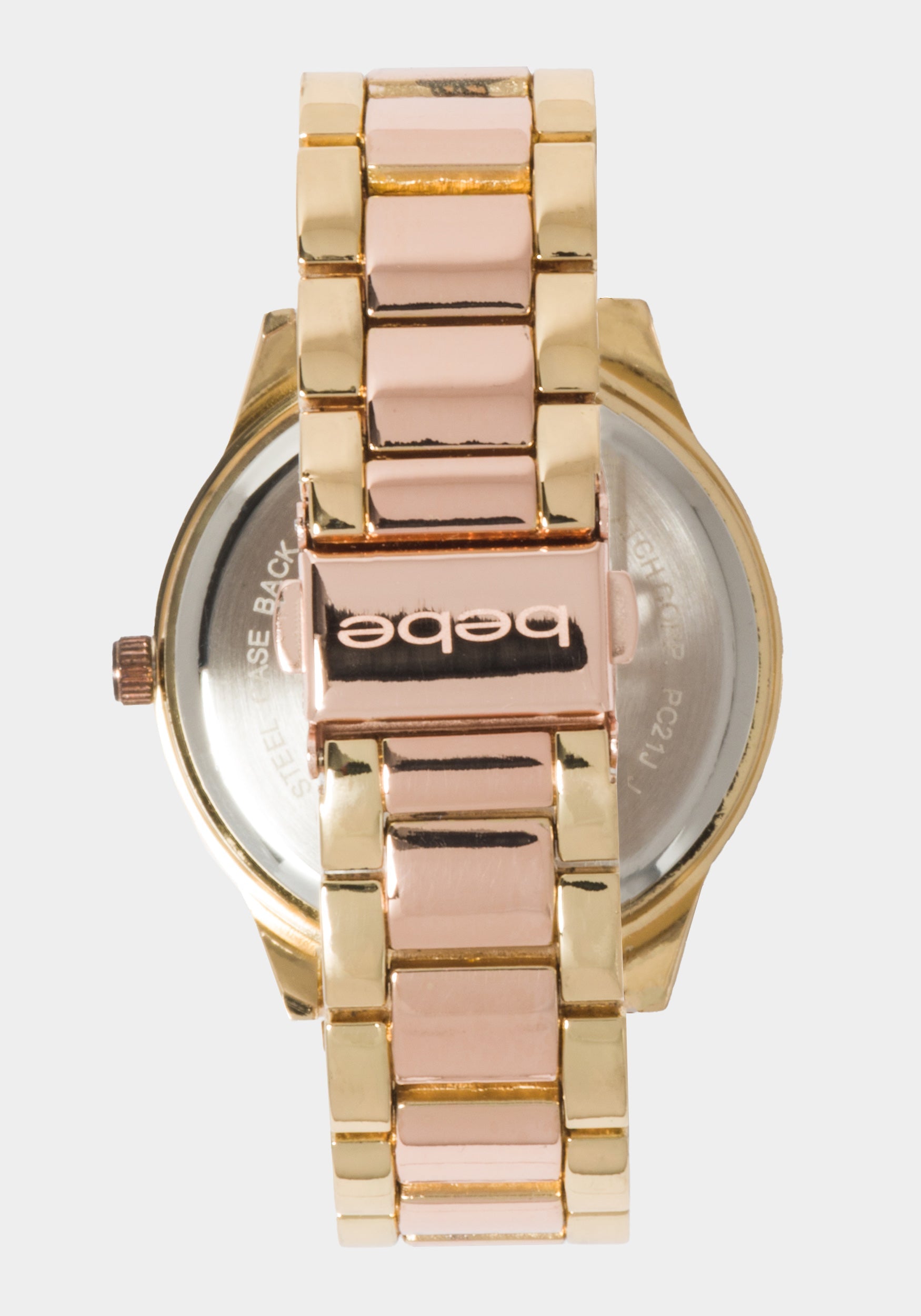 Rose Dial Crystal Bezel Watch