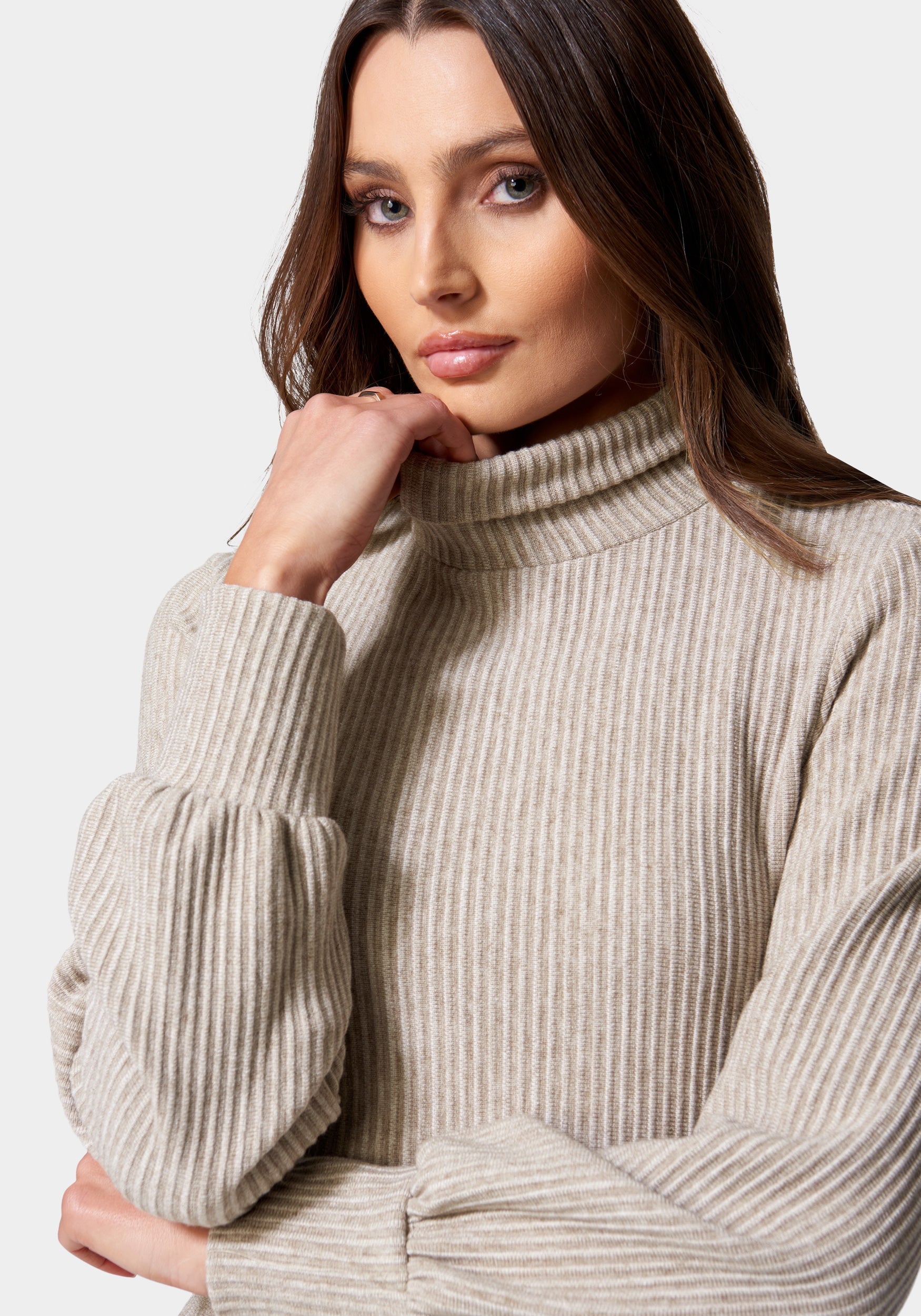 Turtle Neck Sweater Dress