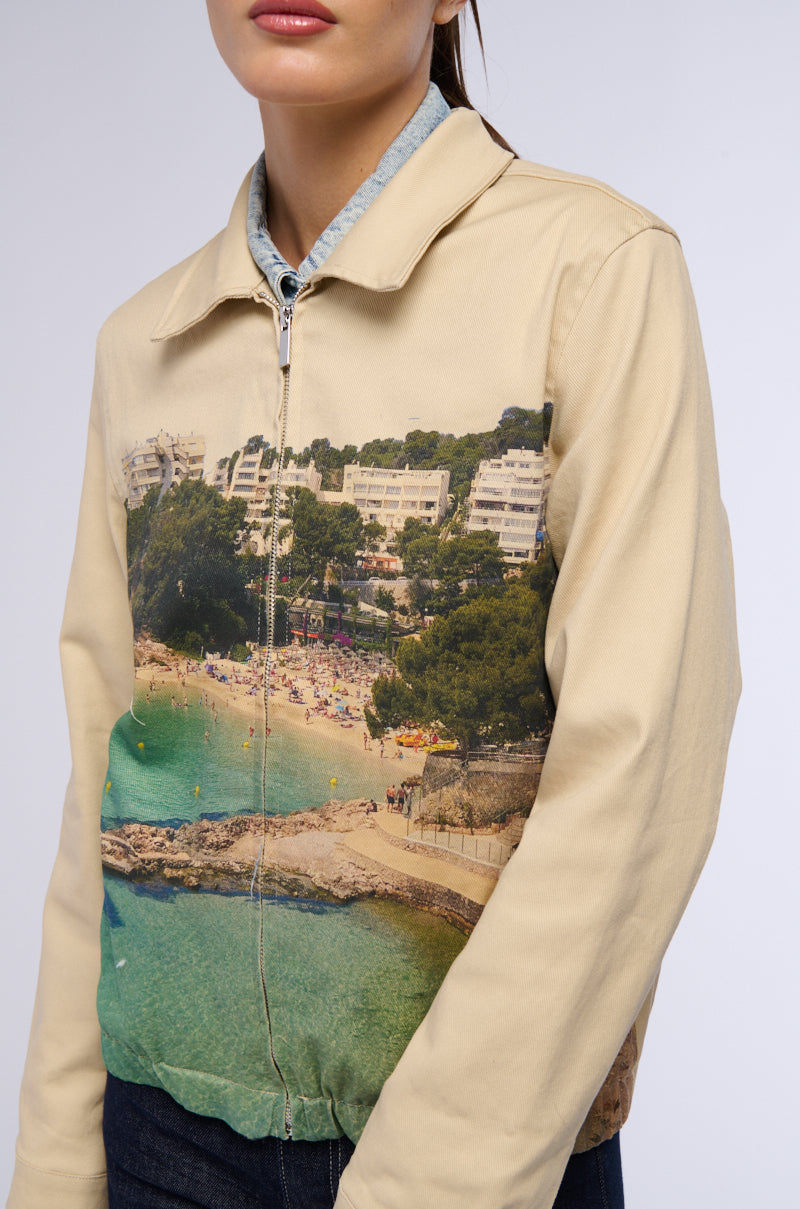 PURO BEACH CANVAS BOMBER