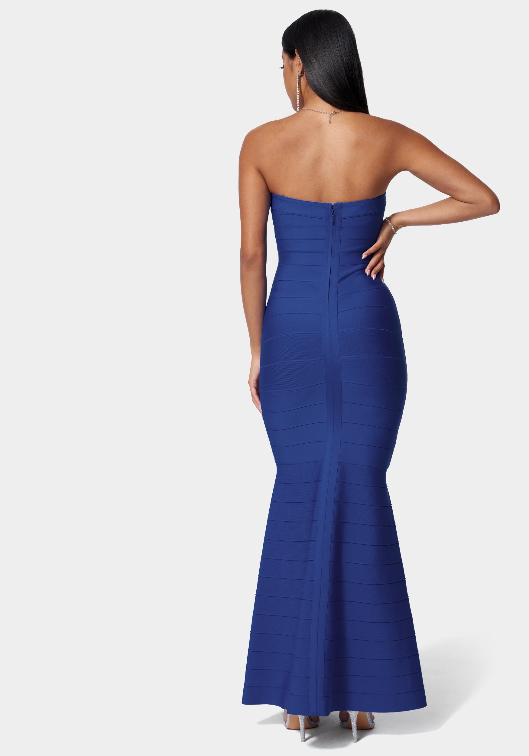 Luxe Bandage Strapless Gown