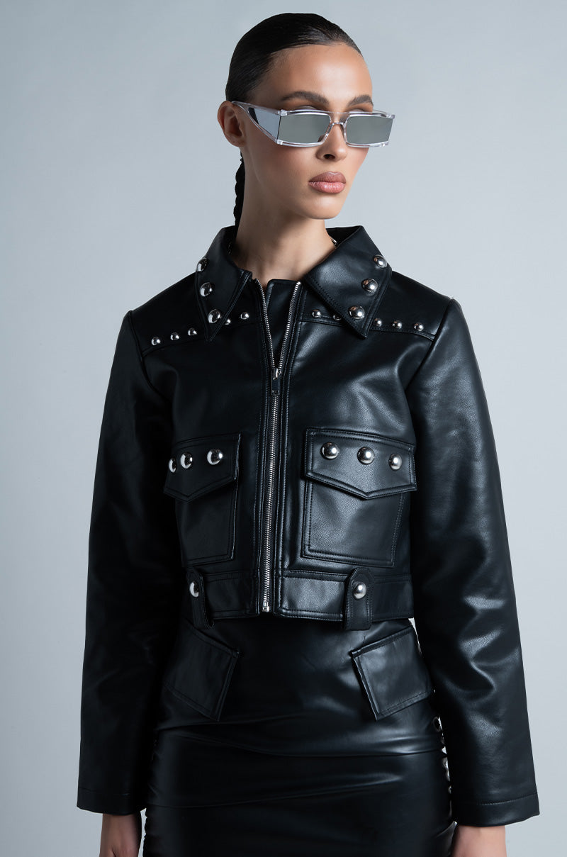 LA NITA RIVET MOTO JACKET