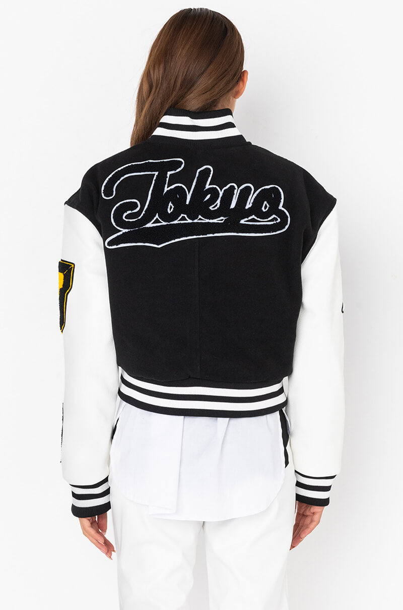 KEEP IT CLASSIC PATCH VARSITY JACKET