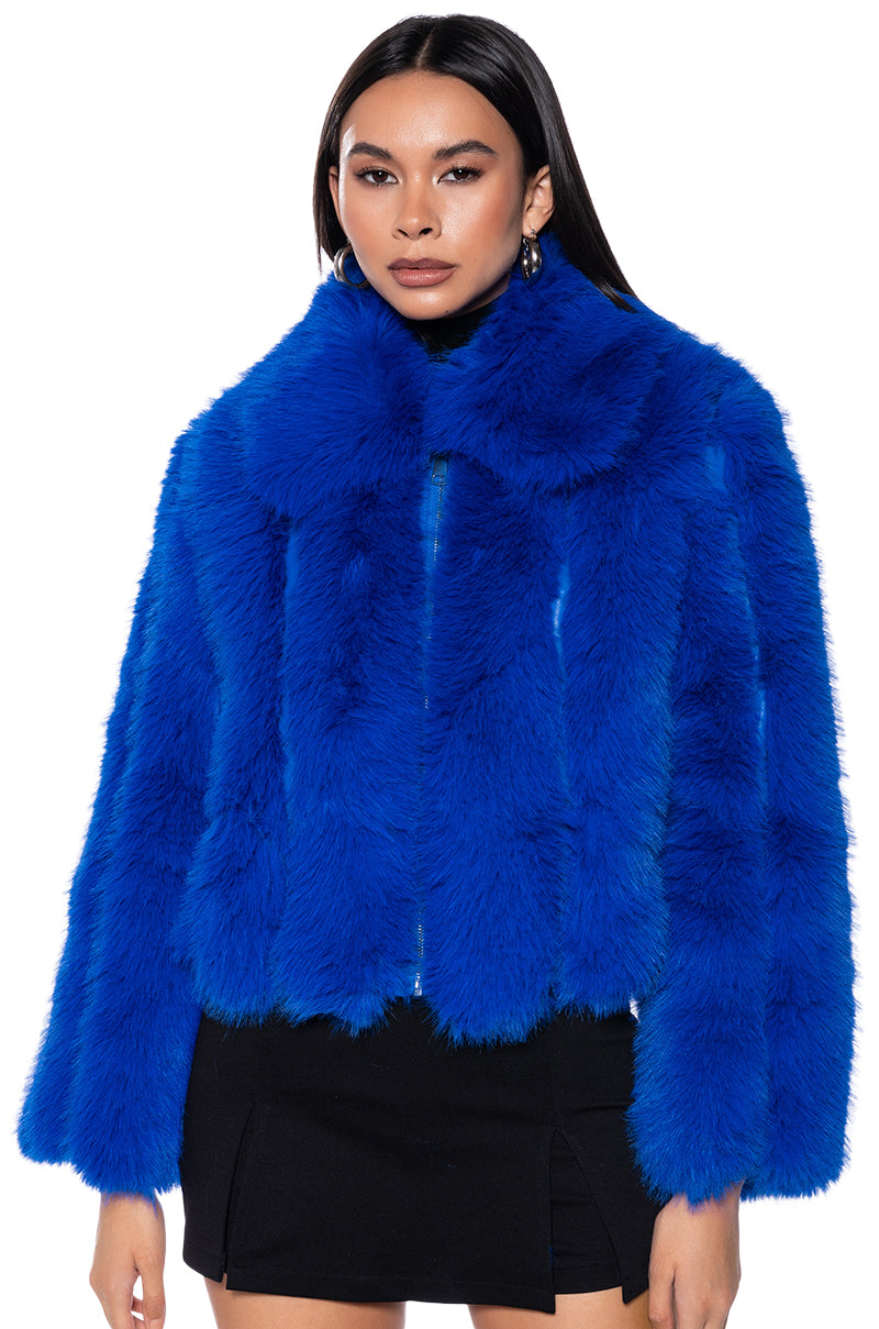 MARS GIRL FAUX FUR JACKET