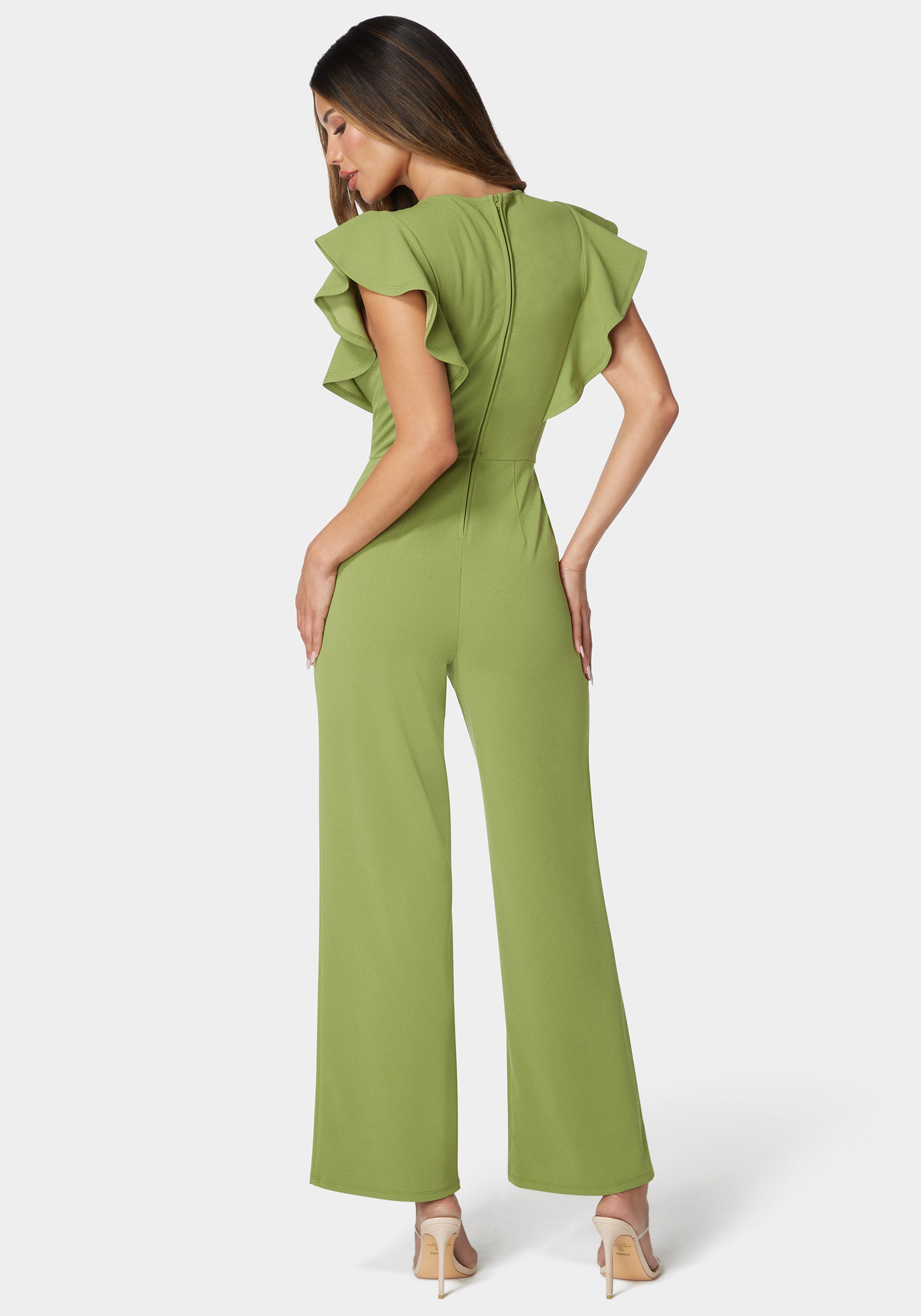 Flutter Sleeve Core Jumpsuit