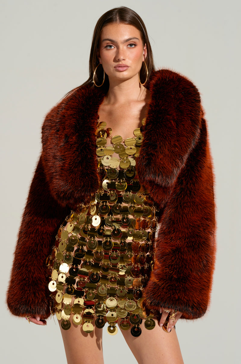 ALTER EGO FAUX FUR COAT