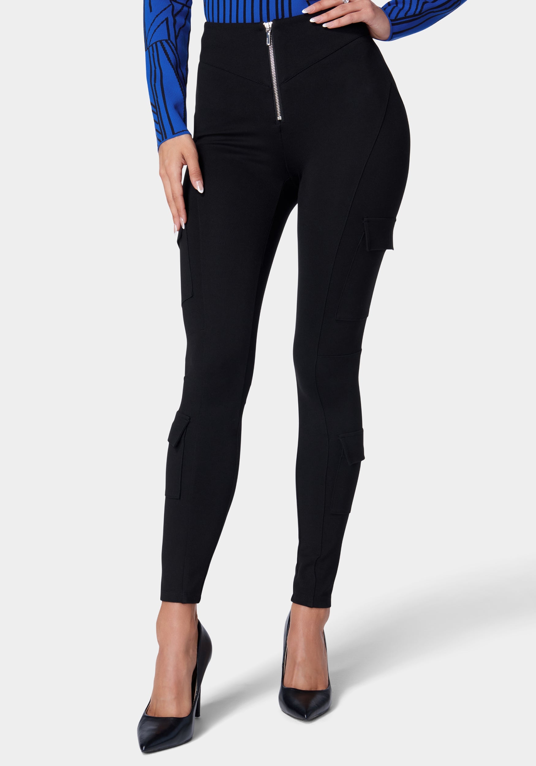 High Waist Patch Pocket Pdr Legging