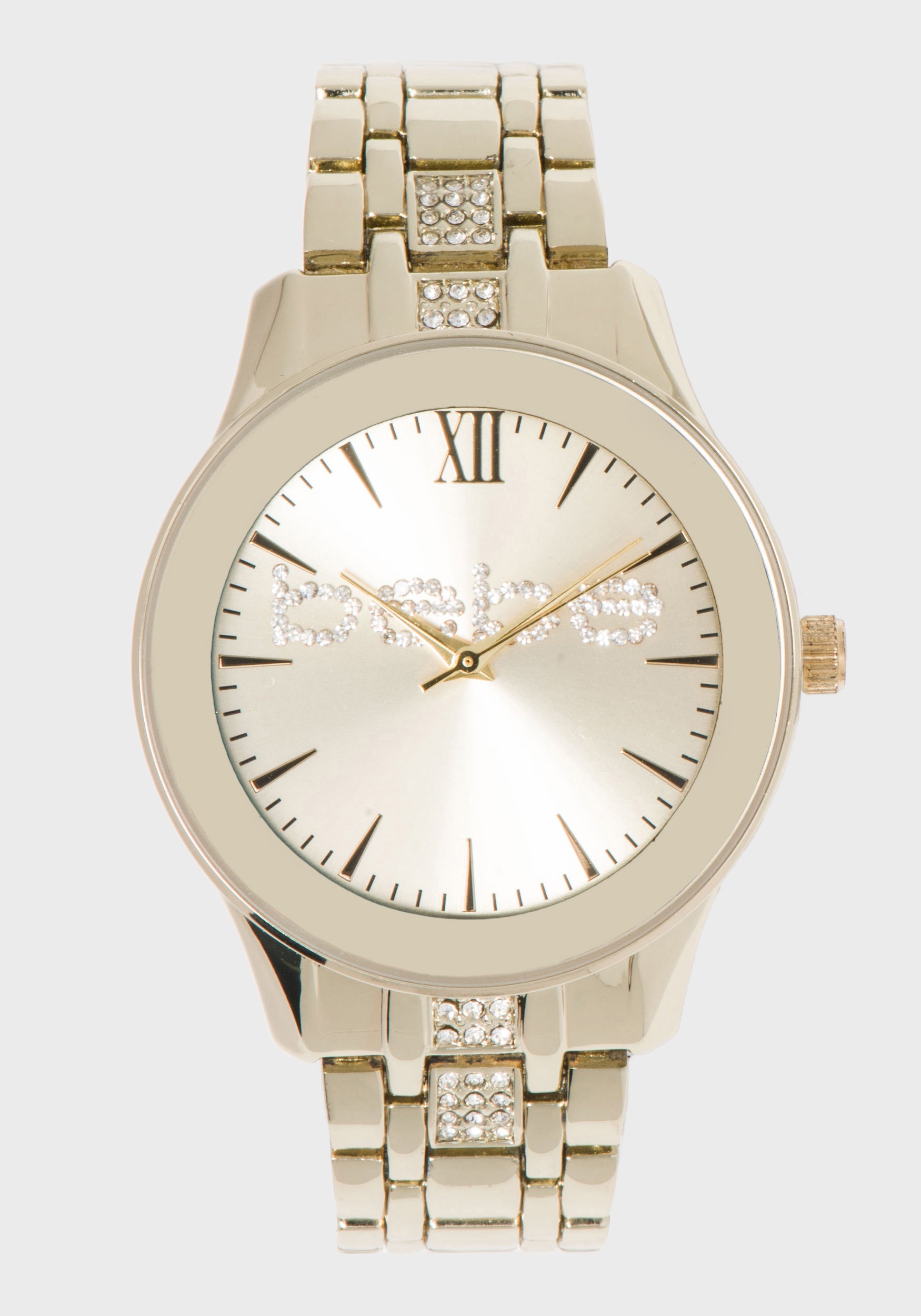 Gold Crystal Logo Watch