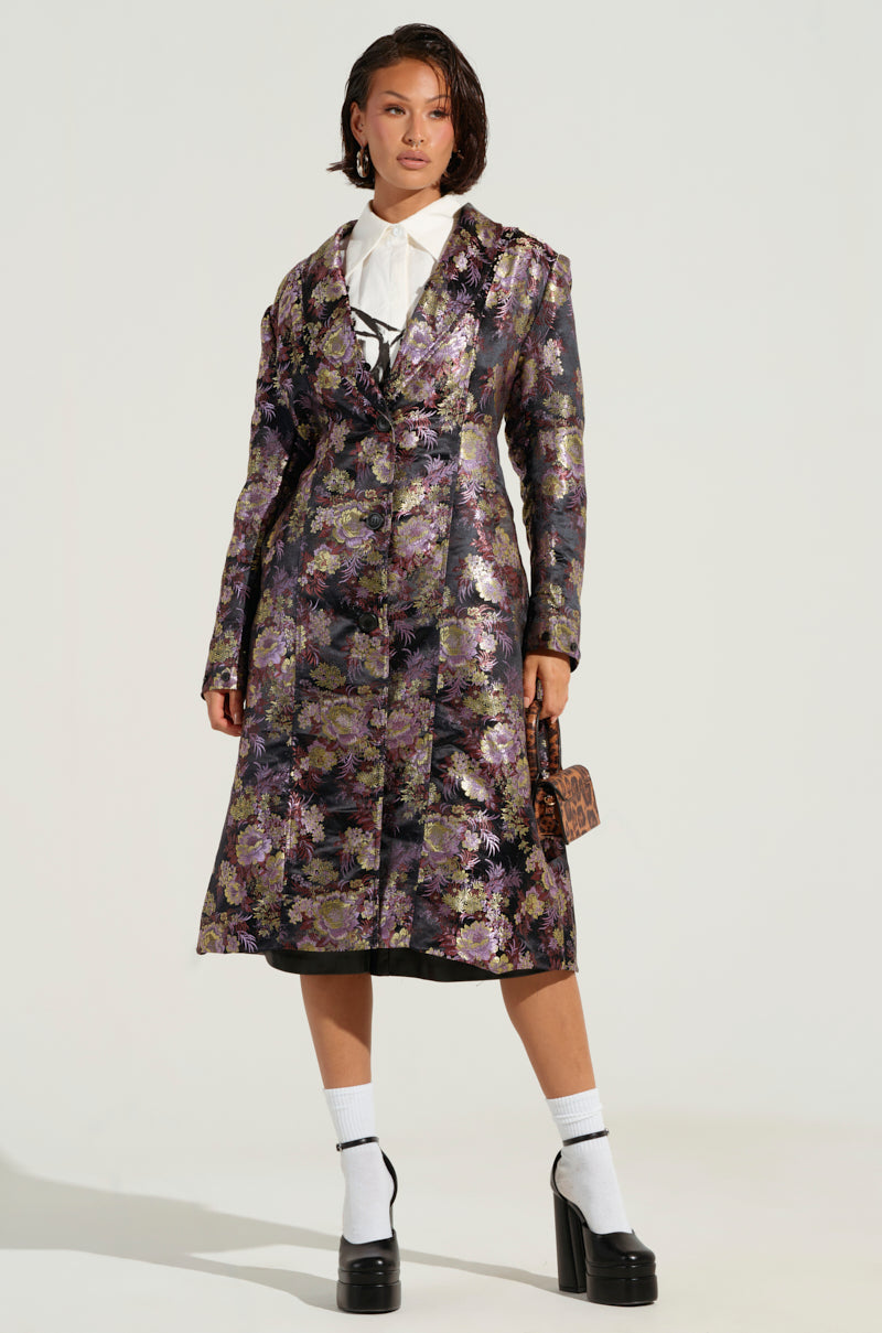 COSMO BROCADE TRENCH