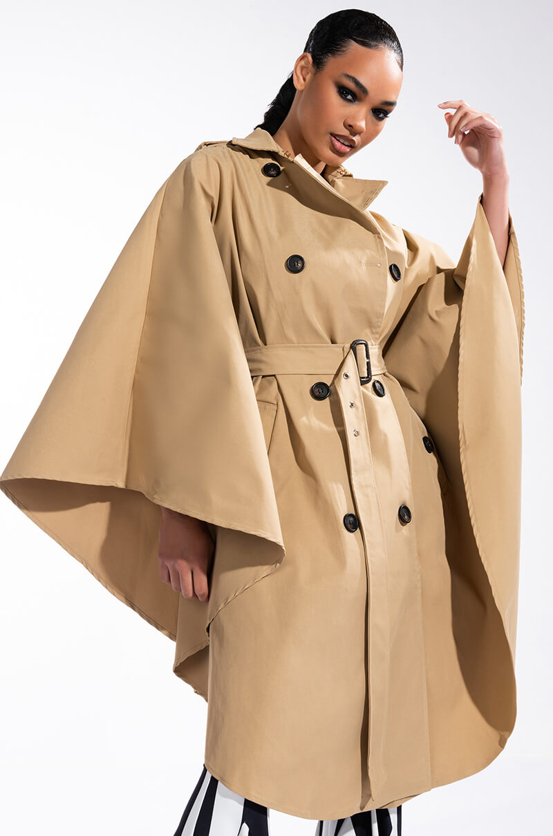 CLASSIC LONDON PONCHO TRENCH