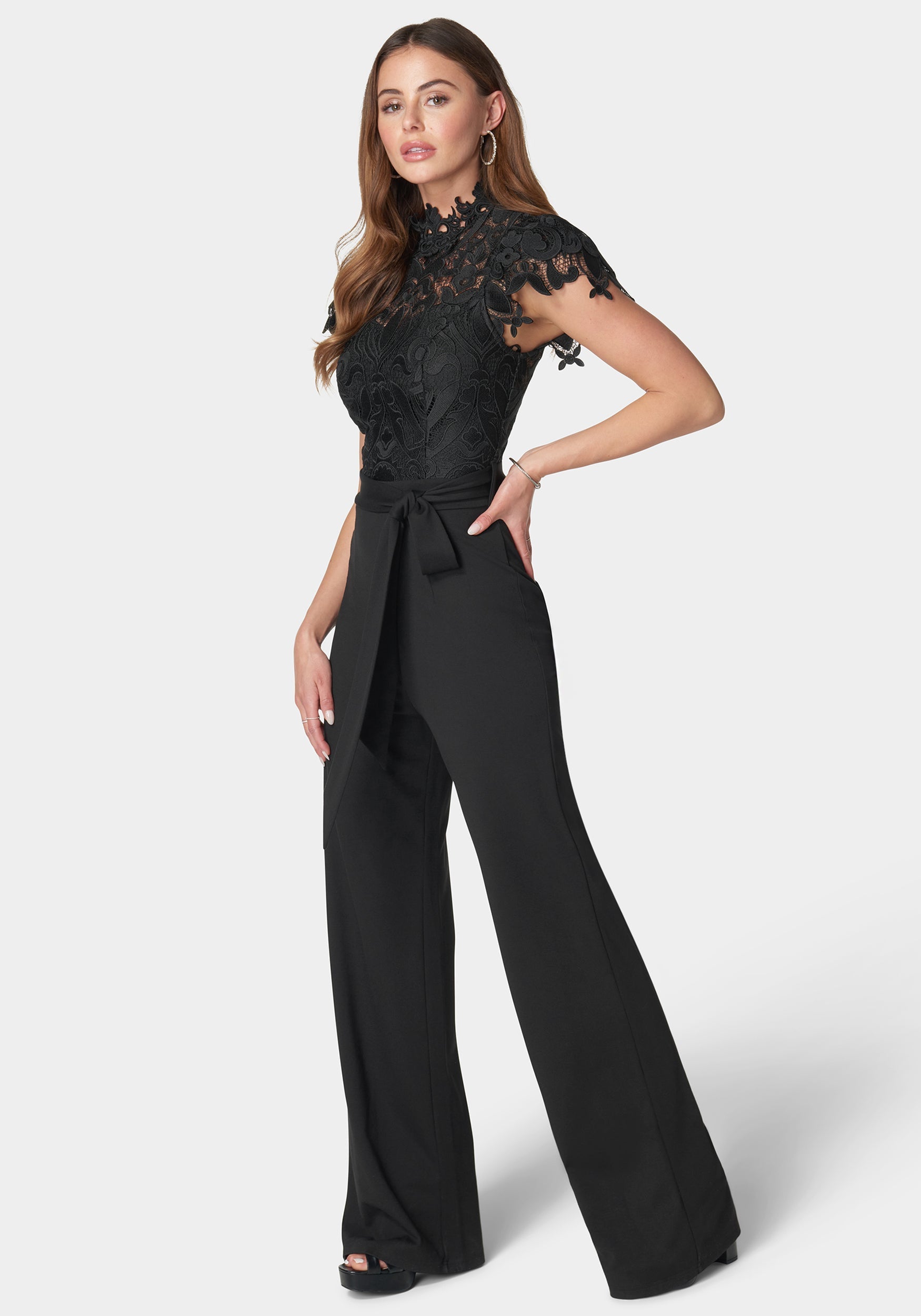 Lace High Neck Jumpsuit