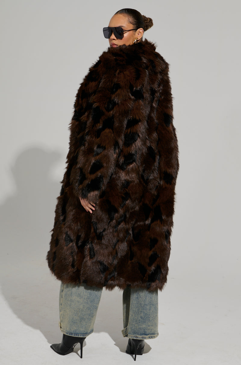 AUSTIN FAUX FUR TRENCH