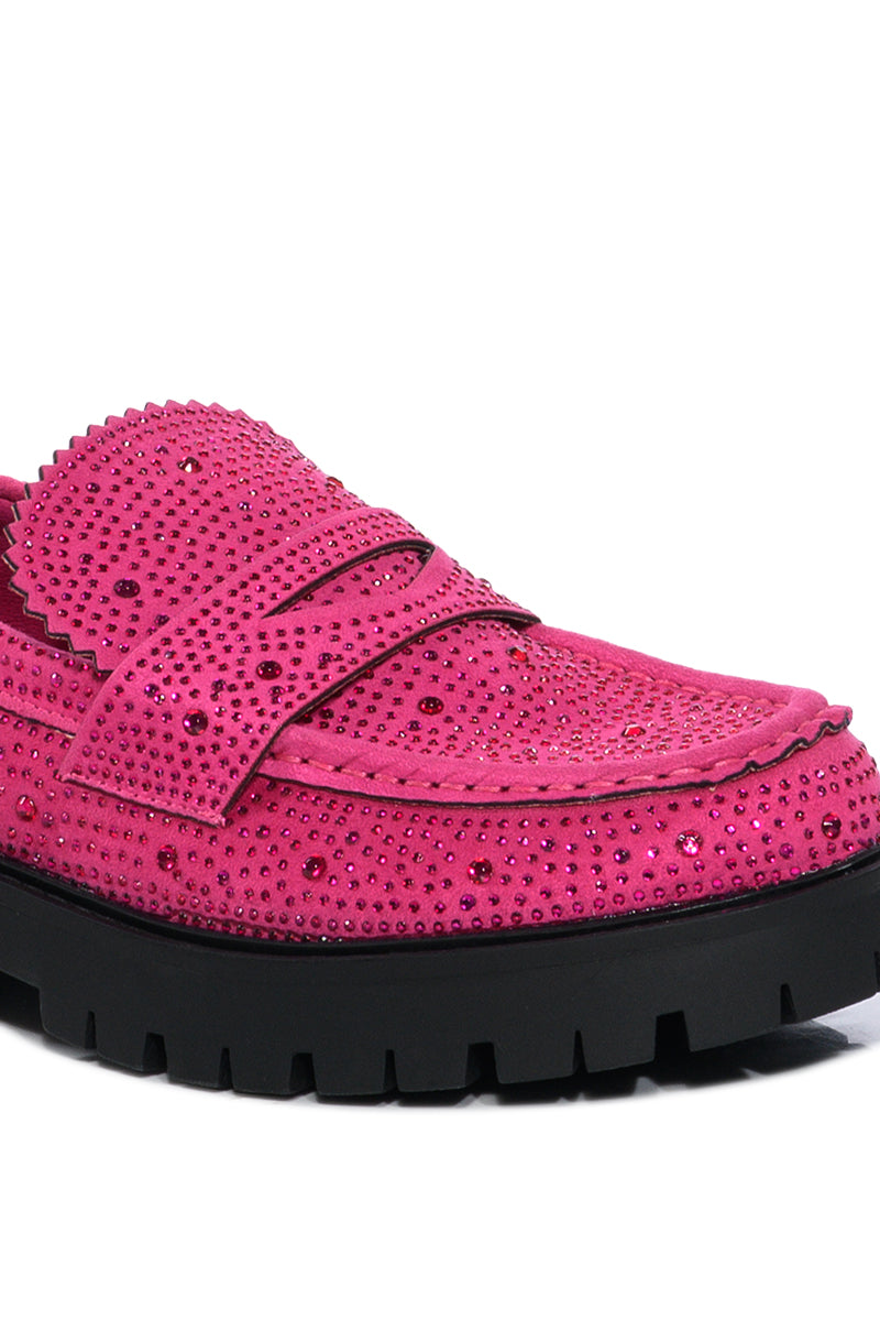 GENTLY EMBELLISHED LOAFER IN PINK