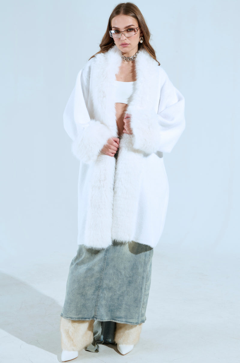 SNOW BUNNY LONG CARDIGAN