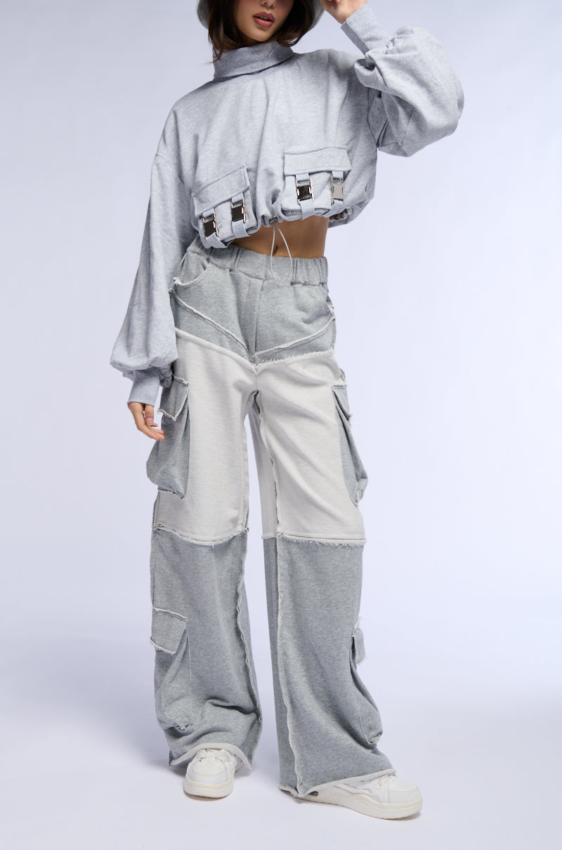 FASHION FORWARD WIDE LEG SWEATPANT