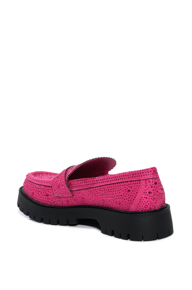 GENTLY EMBELLISHED LOAFER IN PINK