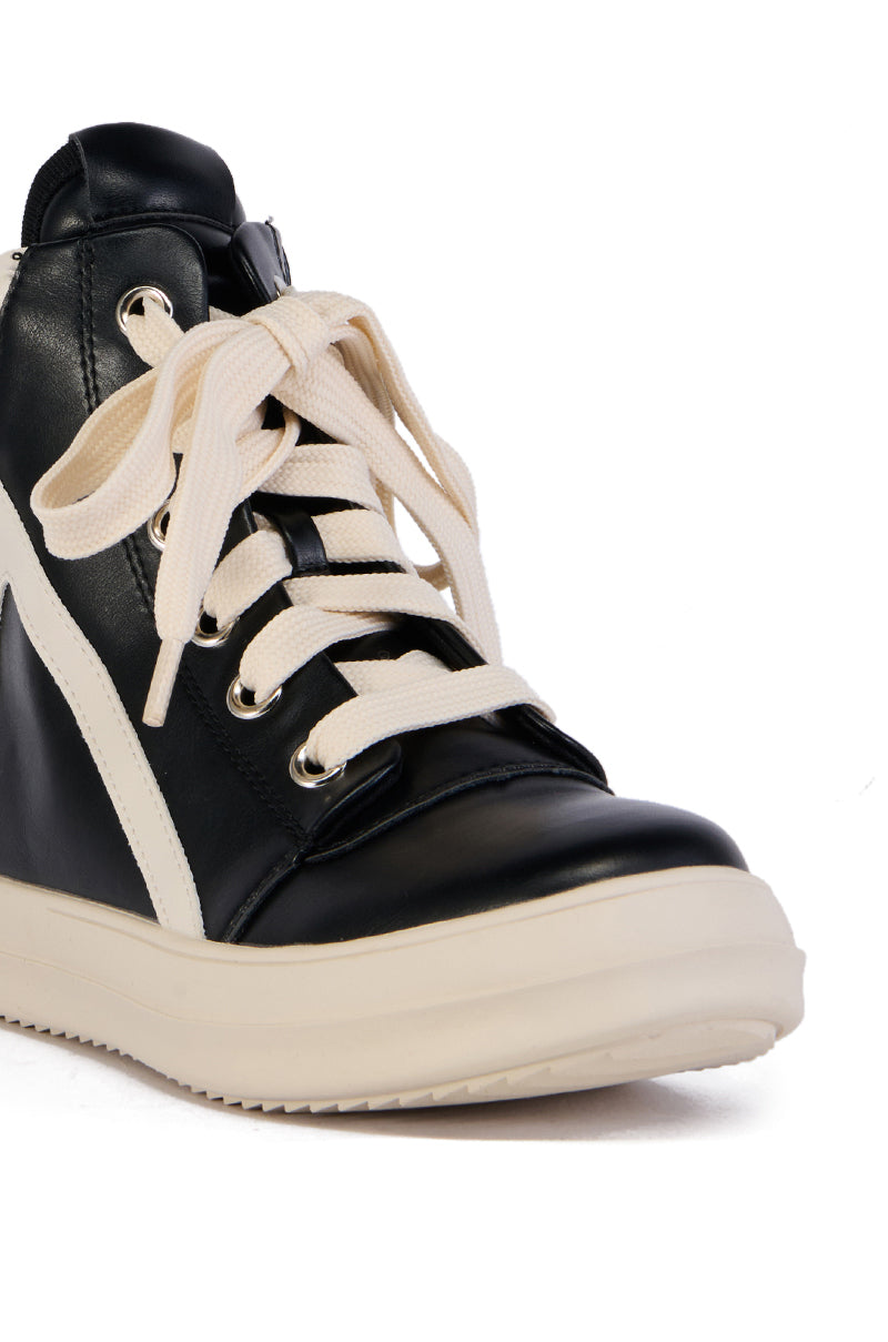 RUBY HIGH TOP SNEAKER IN BLACK