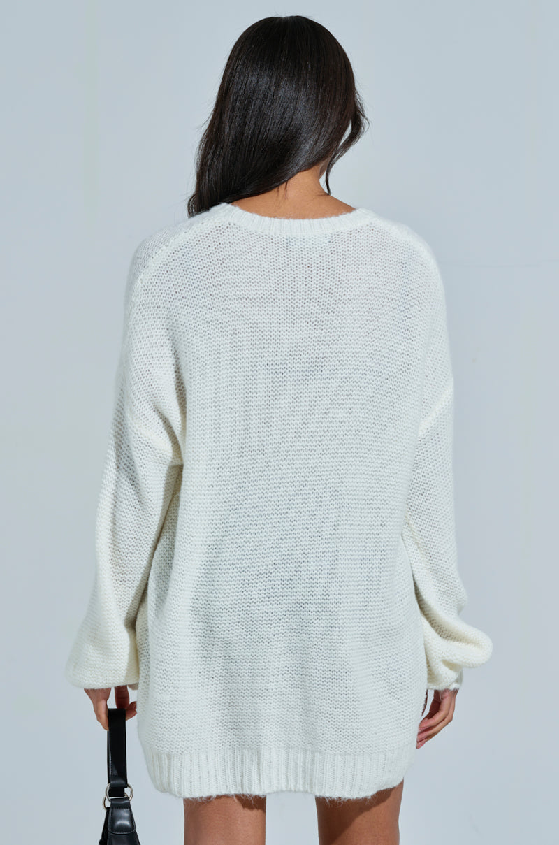 EFF OFF KNIT SWEATER DRESS