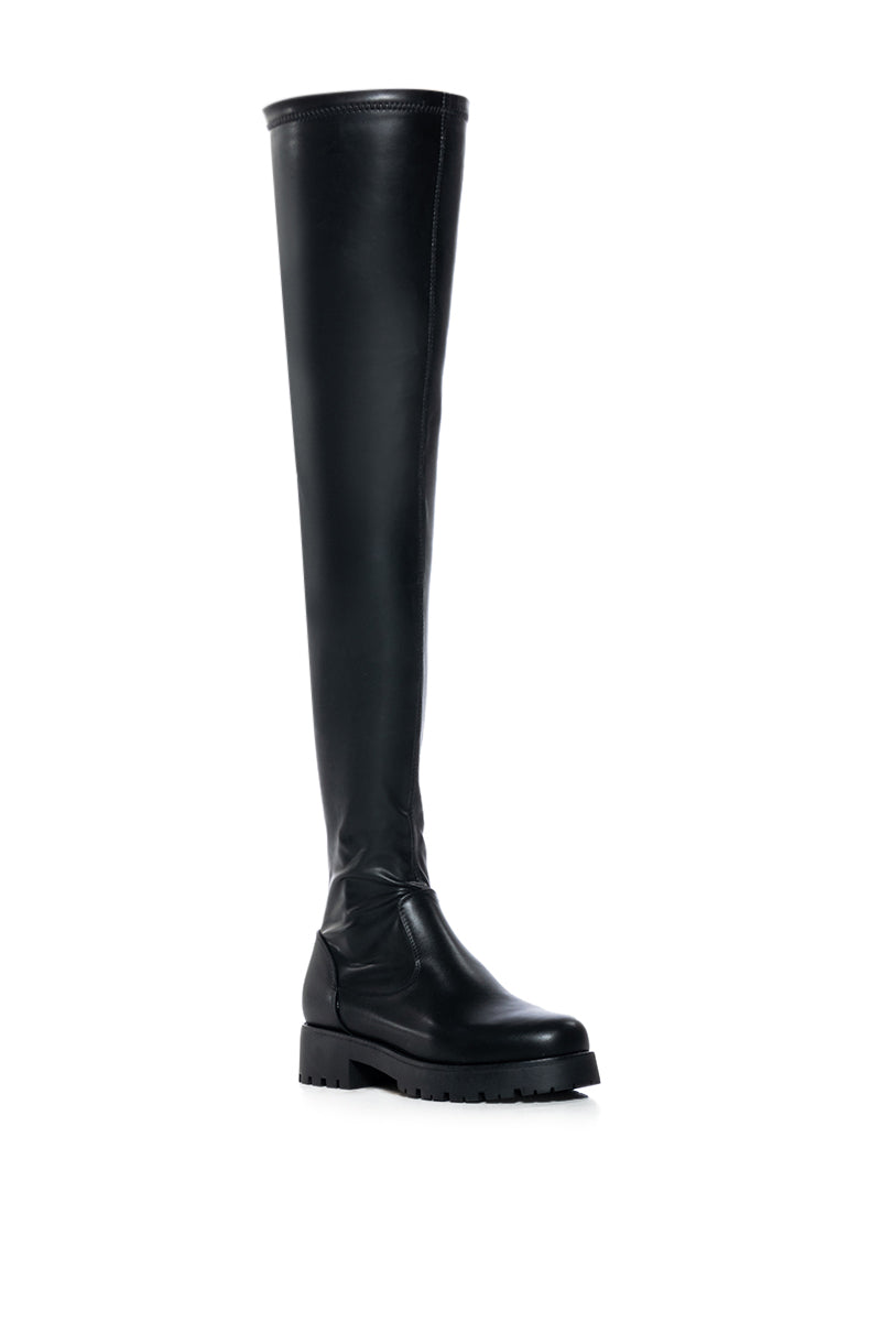 AZALEA WANG SUREVA 4 WAY STRETCH BOOT IN BLACK