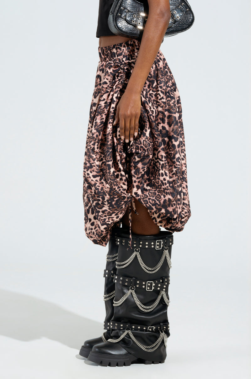 FREE AS CAN BE SKIRT IN CHEETAH