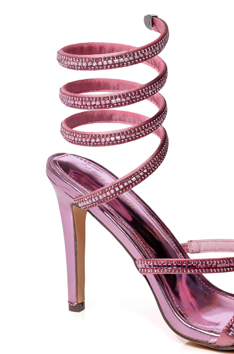 AZALEA WANG WRENLEY STILETTO SANDAL IN PINK