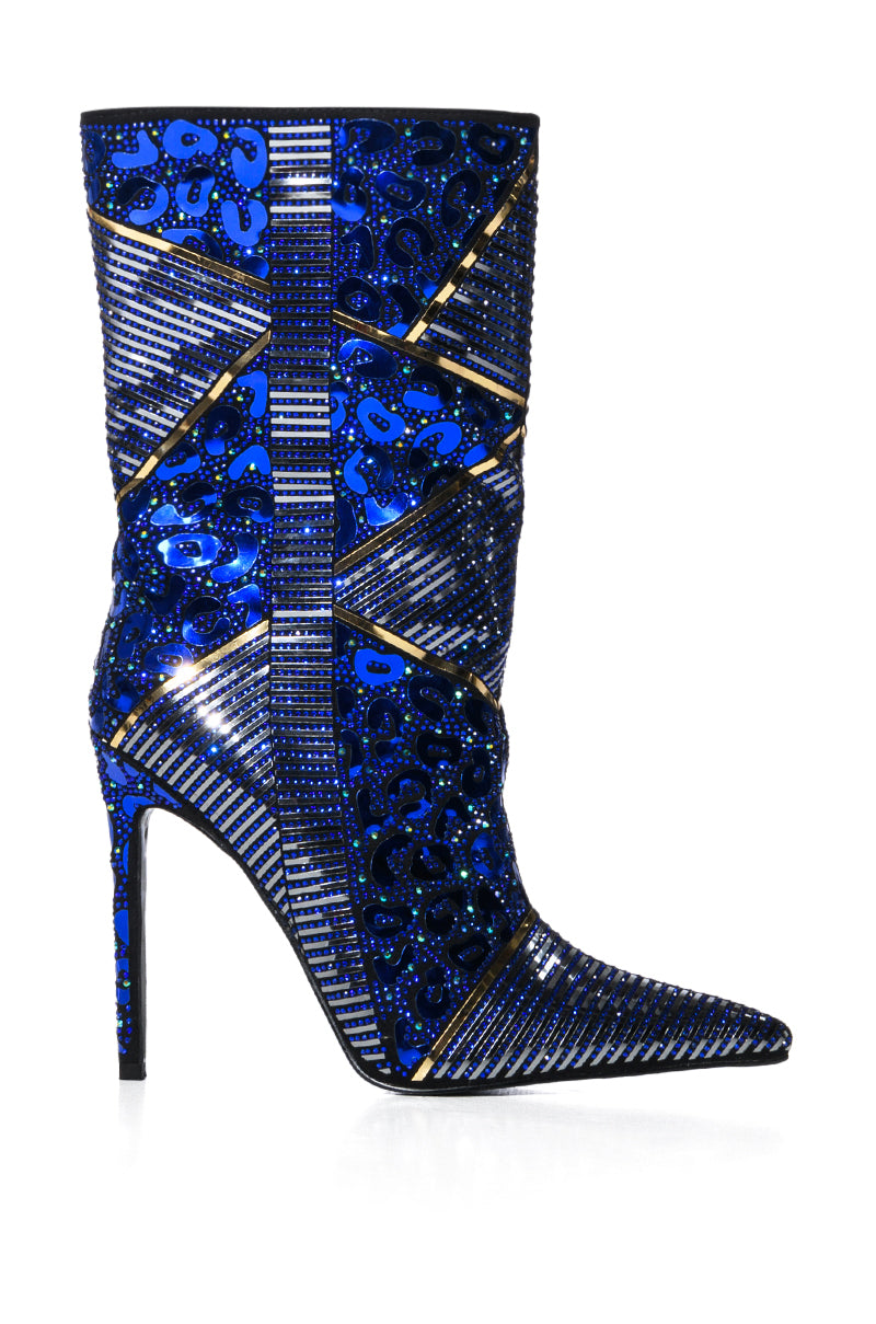 AZALEA WANG VANILLA RICH BLUE BOOTIE