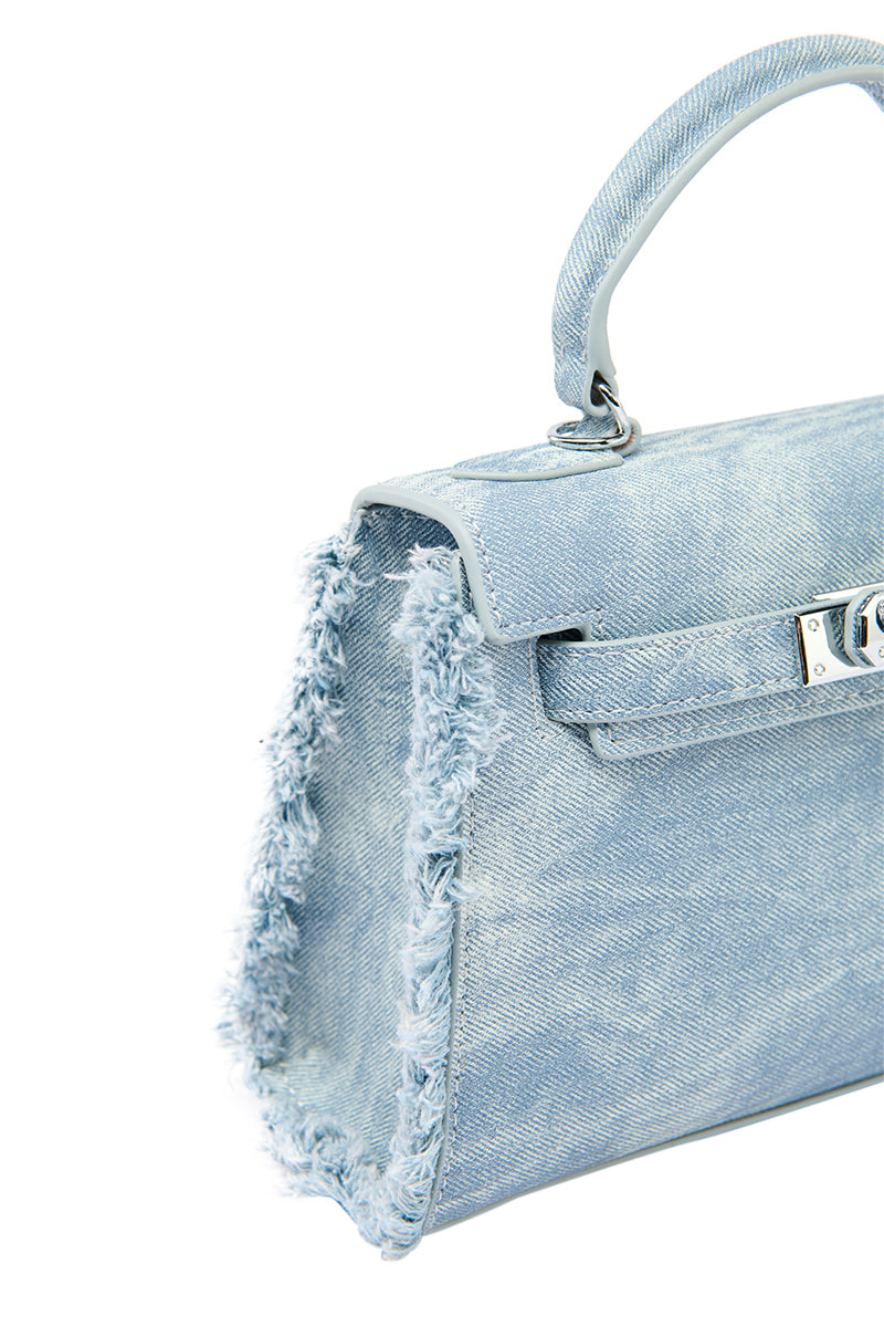 HARPER DISTRESSED DENIM PURSE