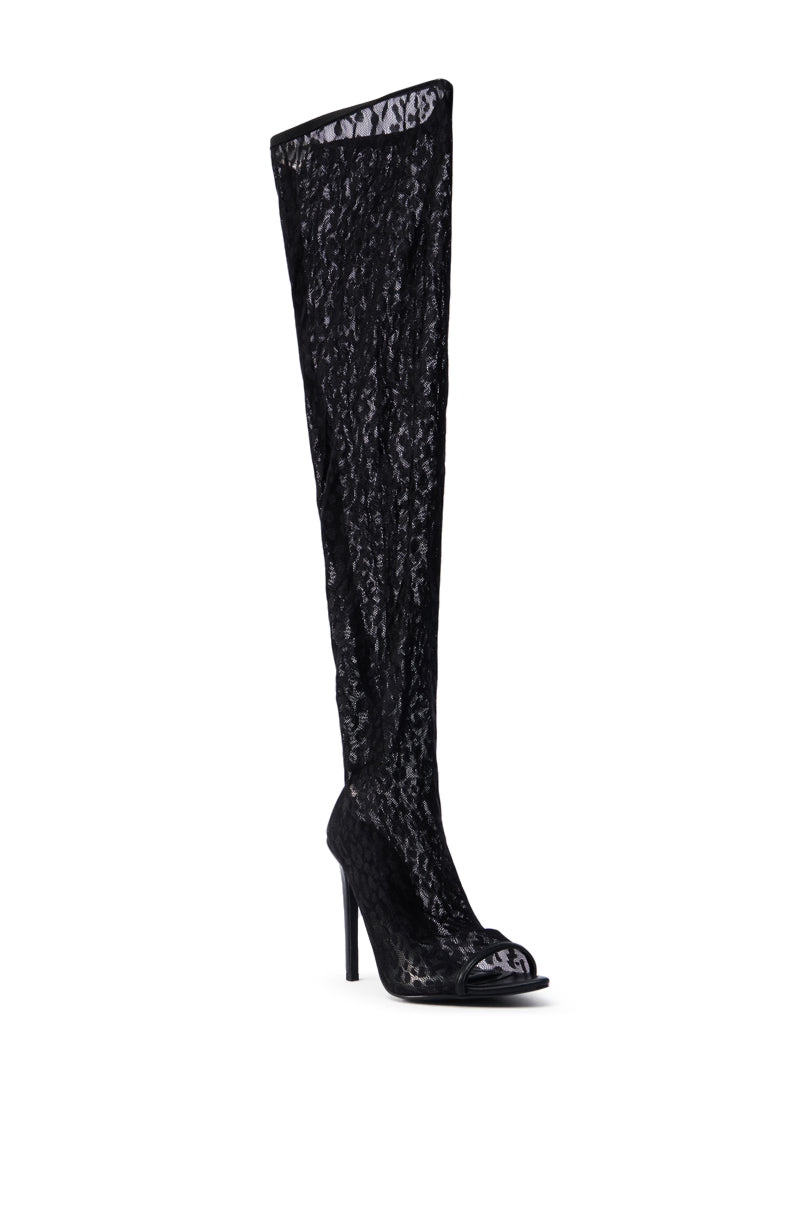 AZALEA WANG PATRICIA BLACK STILETTO BOOT