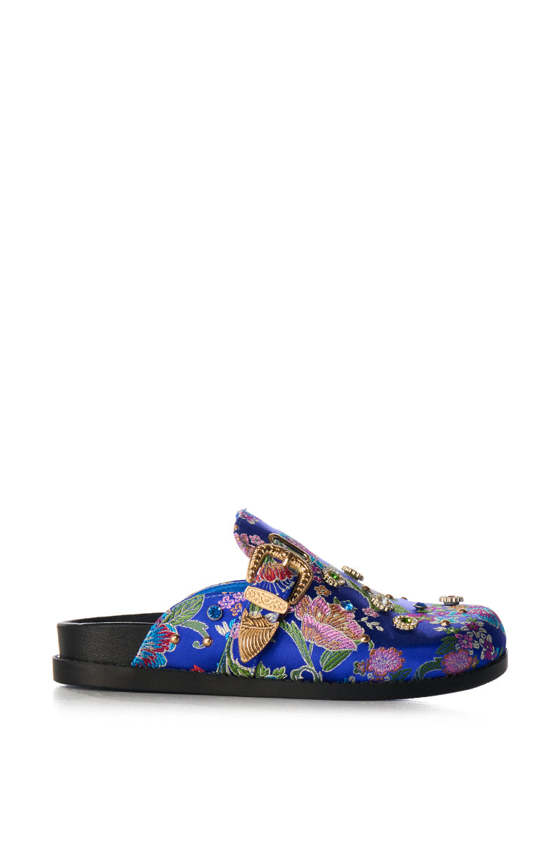 AZALEA WANG QUINBY BROCADE CLOG IN BLUE