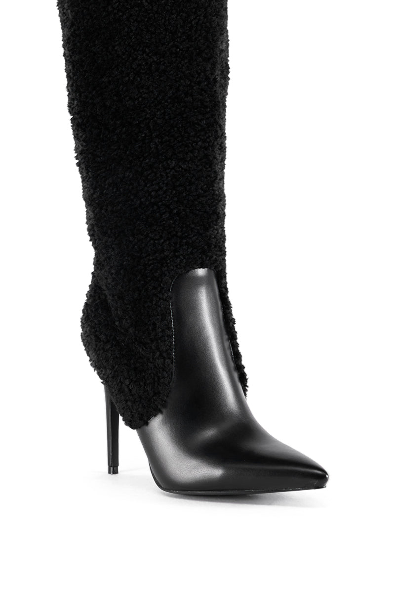 AZALEA WANG OVERJOYED FUR BOOT