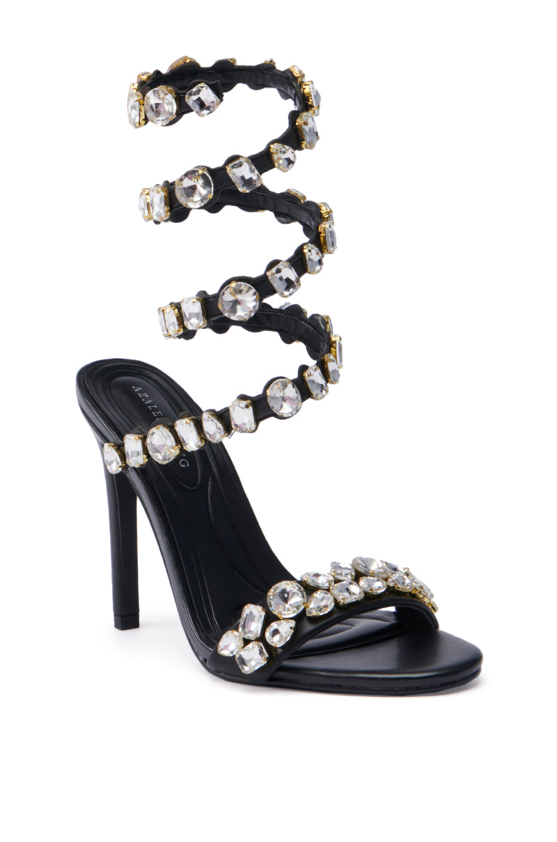 AZALEA WANG GRATIFIED BLACK SANDAL