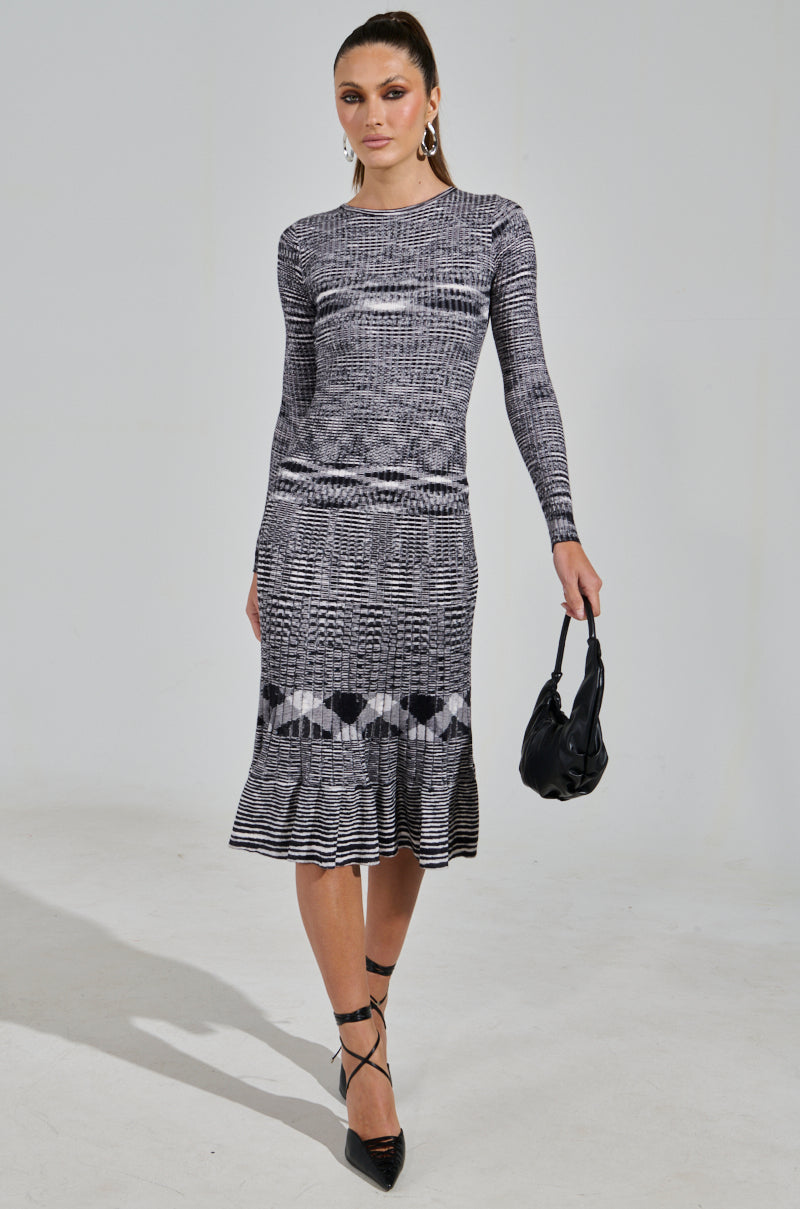 SWERVIN KNIT MAXI DRESS