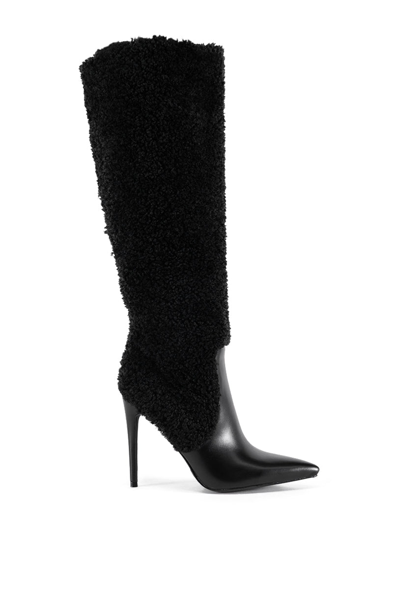 AZALEA WANG OVERJOYED FUR BOOT