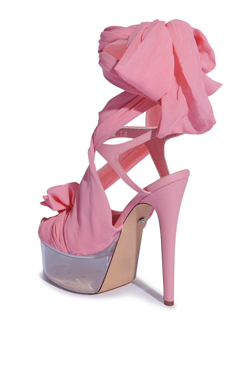 AZALEA WANG BEAUDEN PINK STILETTO SANDAL