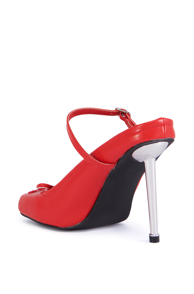 AZALEA WANG DEMARIO RED BALLET PUMP