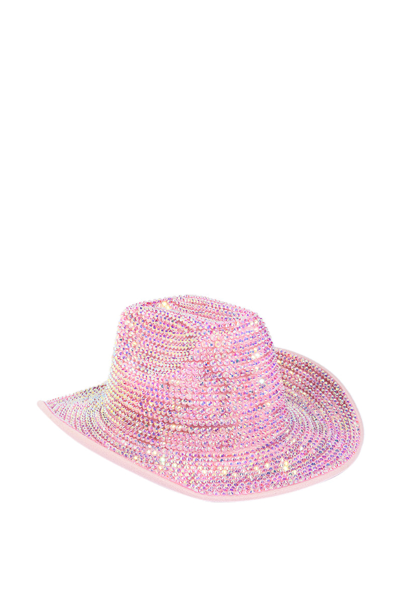 THROUGH THE NIGHT BLING COWBOY HAT