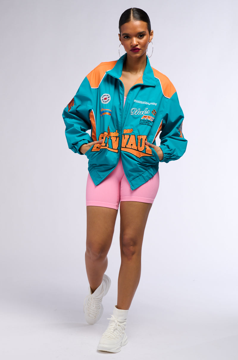 ALIX PATCH WINDBREAKER BOMBER