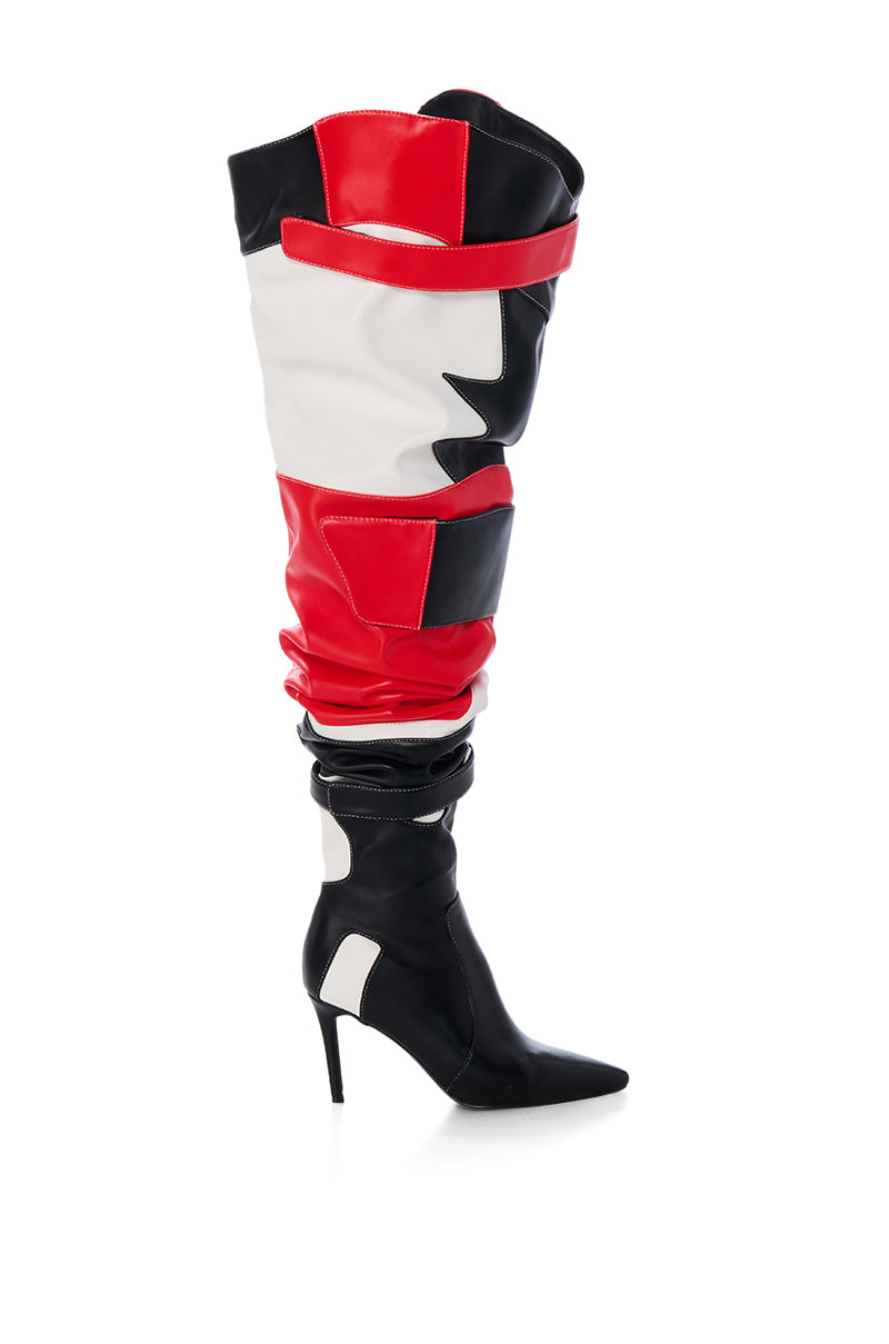 AZALEA WANG SEELEY MULTI THIGH HIGH BOOT