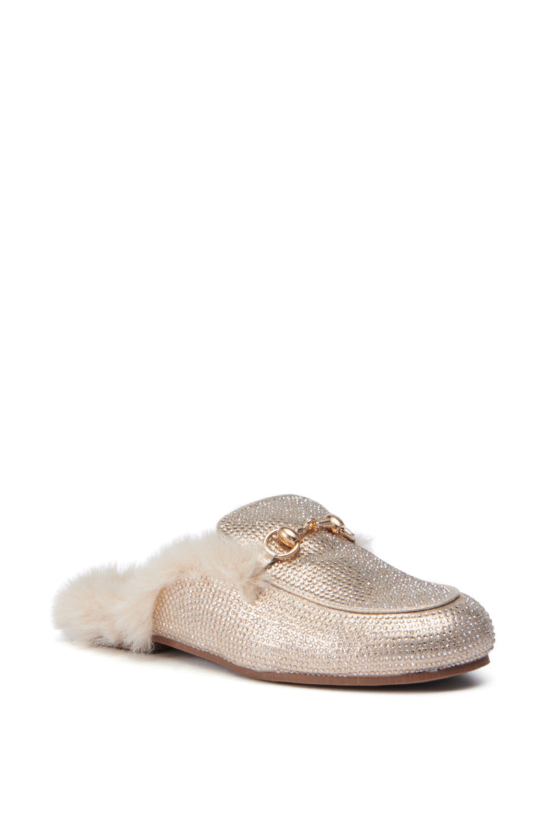 AZALEA WANG TIRAMISU TAN FUR FOOTBED LOAFER