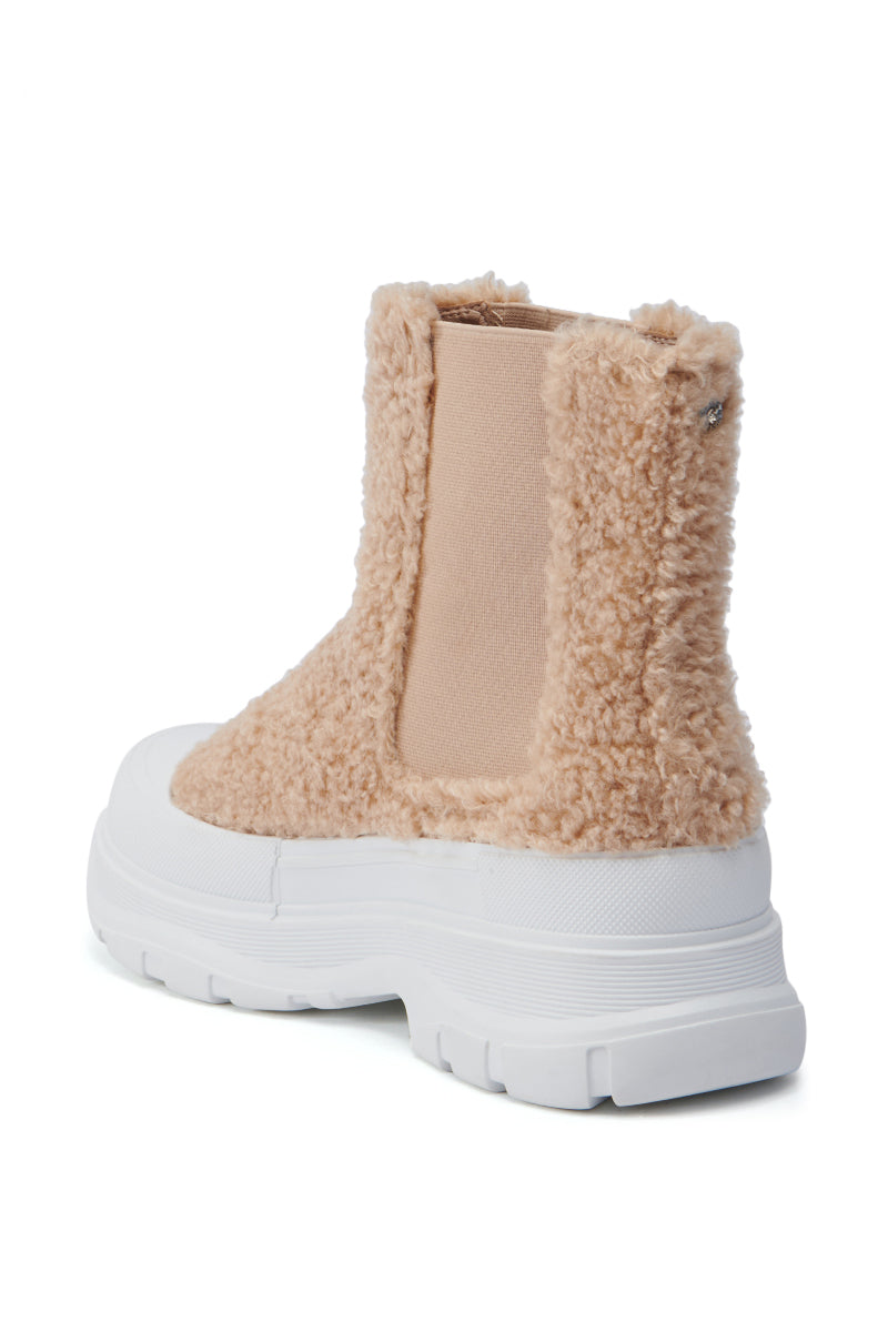 AZALEA WANG LINDIE SHERPA SLIP ON SNEAKER