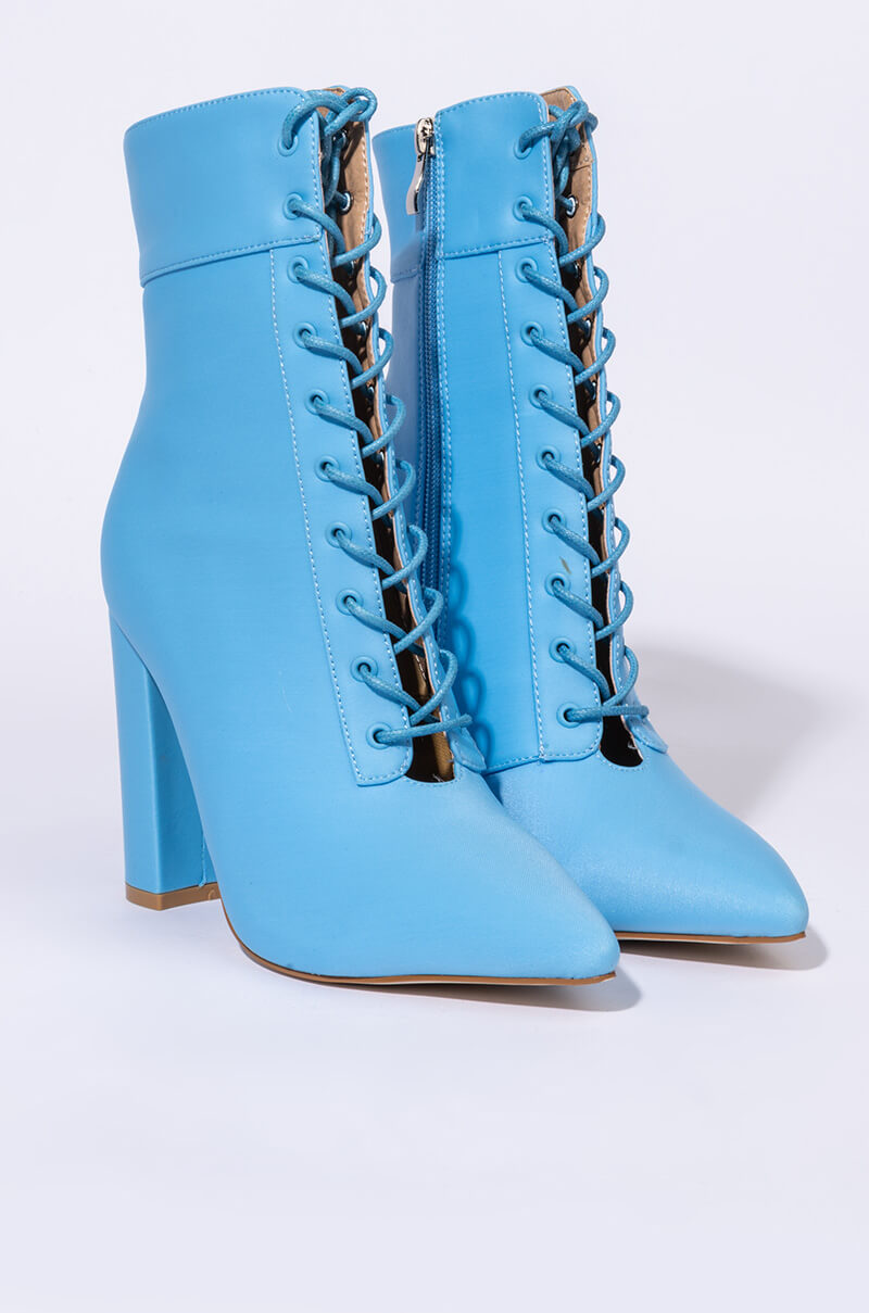 AZALEA WANG ALL FOR YOU CHUNKY BOOTIE IN BLUE