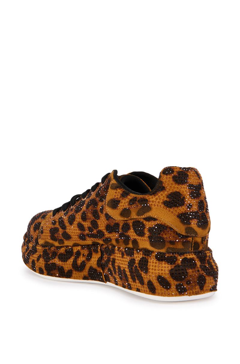 AZALEA WANG KEONI LEOPARD SNEAKER