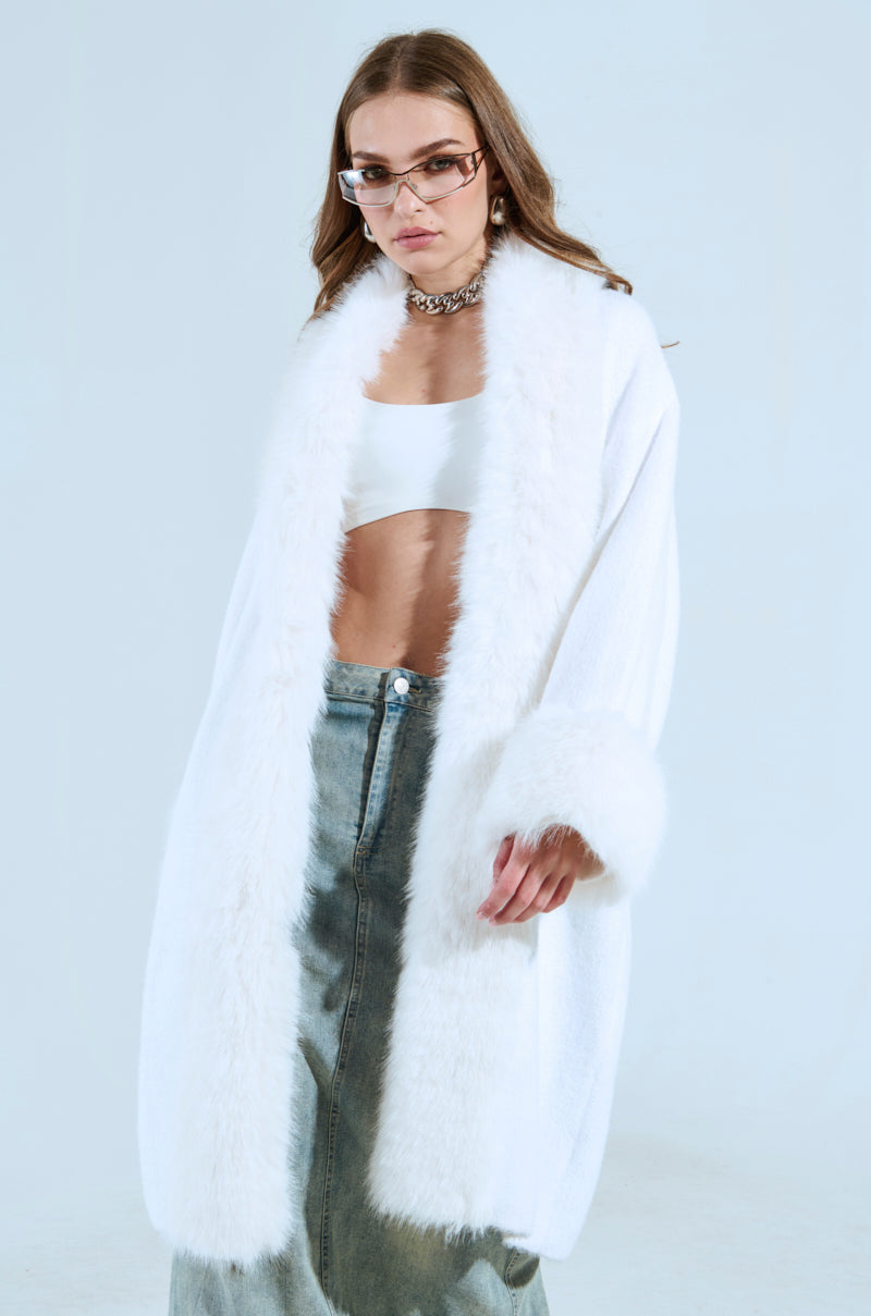 SNOW BUNNY LONG CARDIGAN