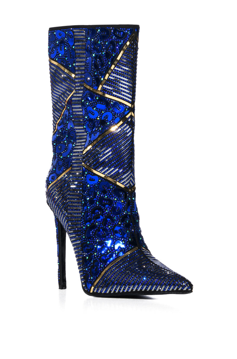 AZALEA WANG VANILLA RICH BLUE BOOTIE