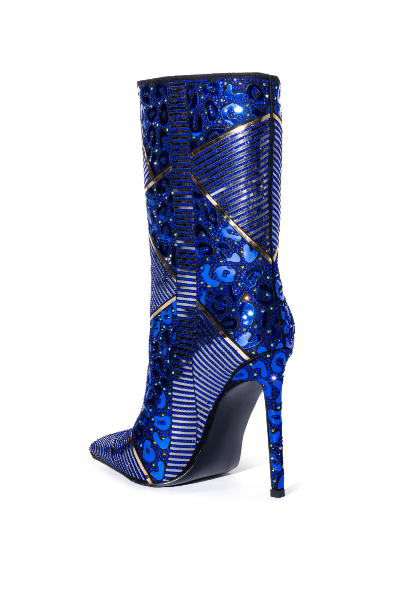 AZALEA WANG VANILLA RICH BLUE BOOTIE