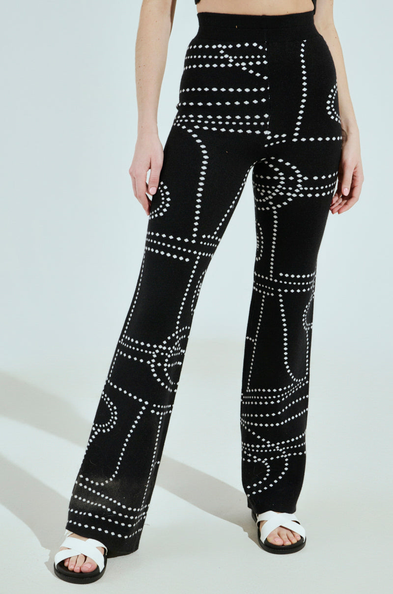 DOTTED MINI FLARE PANT