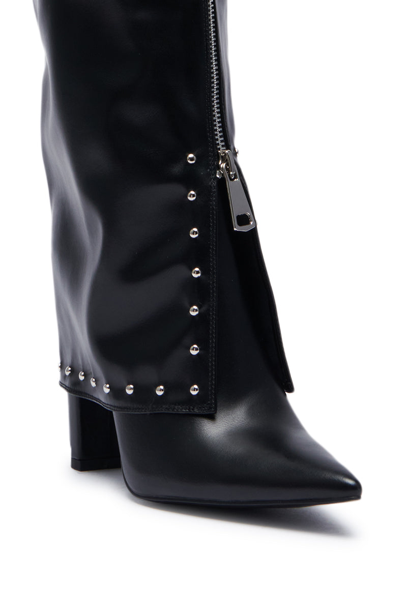 AZALEA WANG VEEVEE BLACK STILETTO BOOT